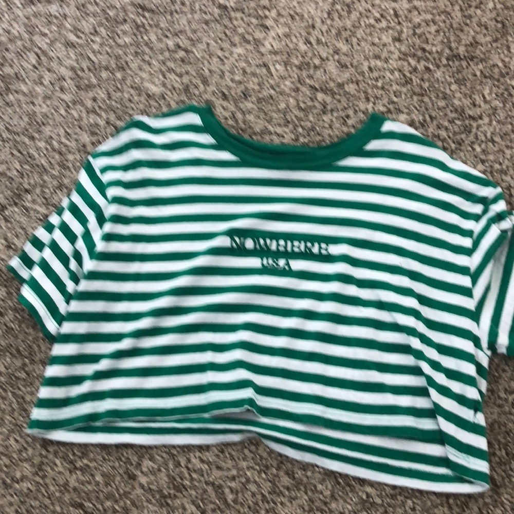 Striped tee nowhere USA